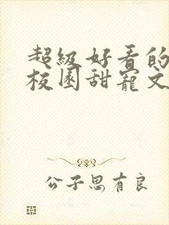 超级好看的豪门校园甜宠文