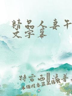 精品人妻午夜中文字幕