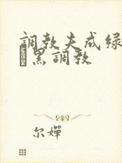 调教夫成绿奴――黑调教