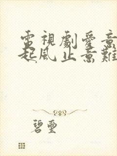 电视剧爱意随风起风止意难平