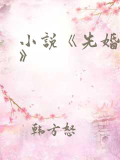 小说《先婚后爱》