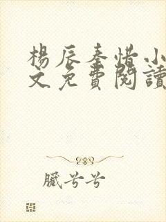 杨辰秦惜小说全文免费阅读最新章节更新