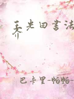 王光田书法家简介