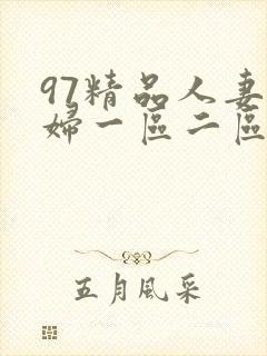 97精品人妻少妇一区二区