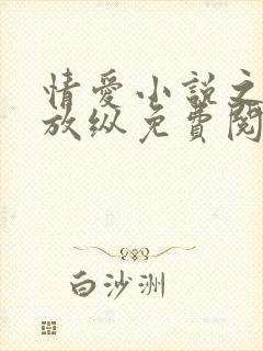 情爱小说之青春放纵免费阅读全文