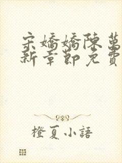 宋娇娇陈万里最新章节免费阅读3399