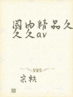 国内精品久久久久久av