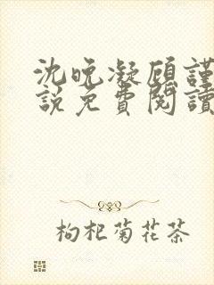 沈晚凝顾谨行小说免费阅读最新章节