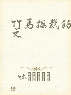 竹马总裁的甜宠文