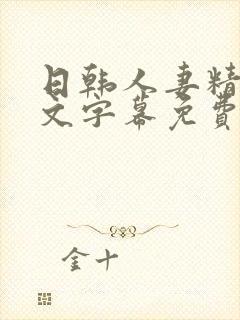 日韩人妻精品中文字幕免费