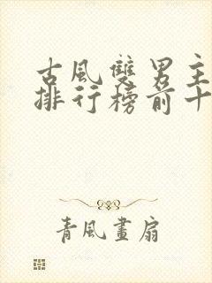 古风双男主小说排行榜前十名