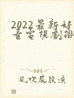 2022最新好看电视剧排行榜前十名