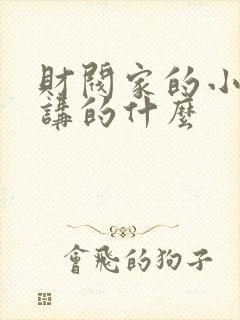 财阀家的小儿子讲的什么