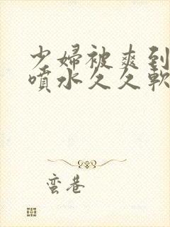 少妇被爽到高潮喷水久久软件