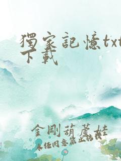 独家记忆txt下载