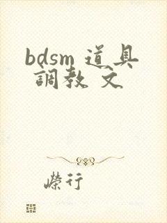 bdsm 道具 调教 文