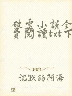 破云小说全文免费阅读txt下载