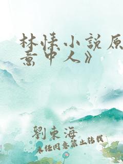 林愫小说原著《意中人》