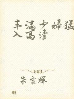 丰满少妇猛烈进入高清