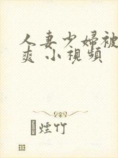 人妻少妇被粗大爽 小视频