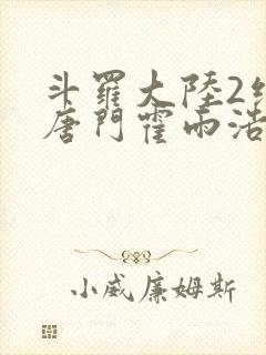 斗罗大陆2绝世唐门霍雨浩与王冬儿