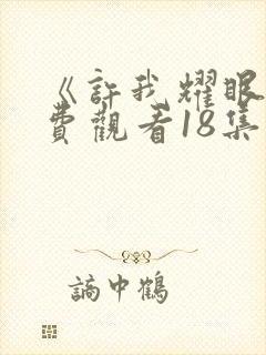 《许我耀眼》免费观看18集