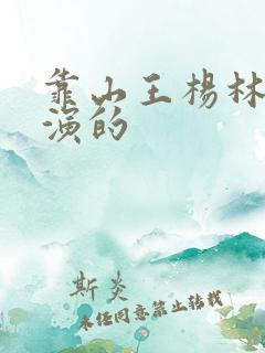 靠山王杨林是谁演的