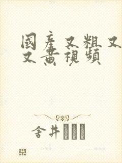 国产又粗又猛爽又黄视频