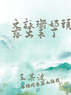 文咏珊奶头全乳露出来了