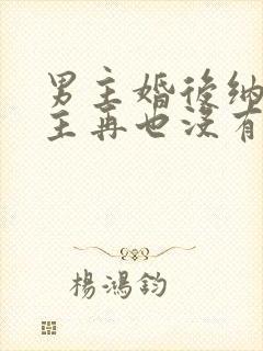 男主婚后纳妾女主再也没有原谅男主