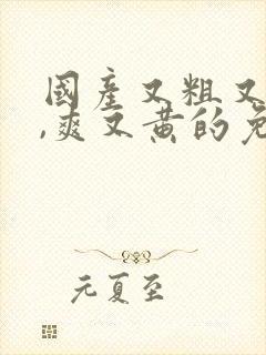 国产又粗又猛又,爽又黄的免费视频