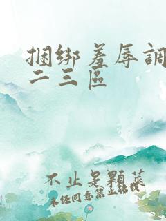 捆绑羞辱调教一二三区