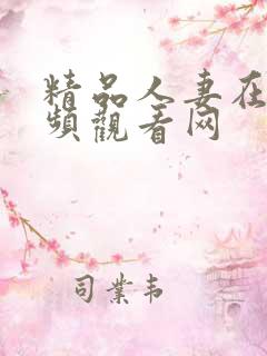 精品人妻在线视频观看网