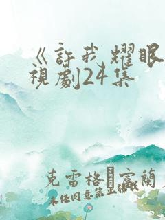 《许我耀眼》电视剧24集