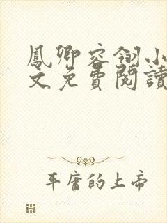 凤卿容翎小说全文免费阅读无弹窗