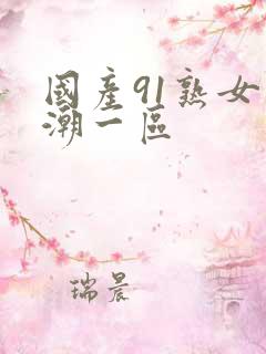 国产91熟女高潮一区