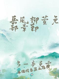 岳风柳萱免费全部章节