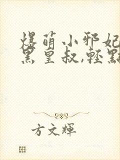 爆萌小邪妃:腹黑皇叔,轻点宠