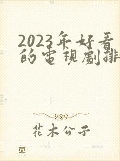 2023年好看的电视剧排行榜前十名