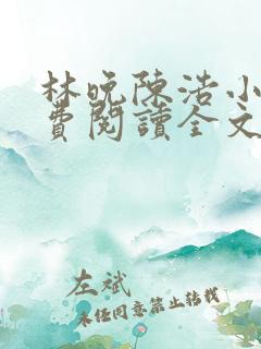 林晚陈浩小说免费阅读全文最新章节