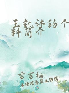 王凯沐的个人资料简介