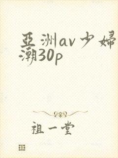 亚洲av少妇高潮30p