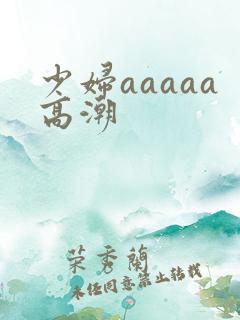 少妇aaaaa高潮