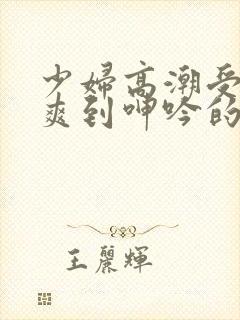 少妇高潮受不了爽到呻吟的