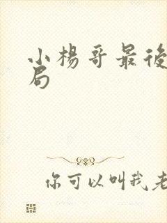 小杨哥最后的结局