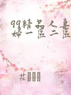 99精品人妻少妇一区二区三区