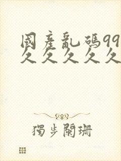 国产乱码99久久久久久久