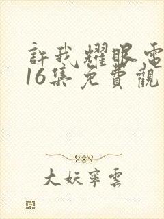 许我耀眼电视剧16集免费观看