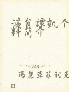 演员谭凯个人资料简介