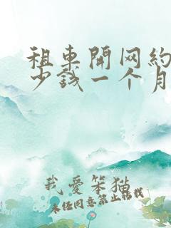 租车开网约车多少钱一个月